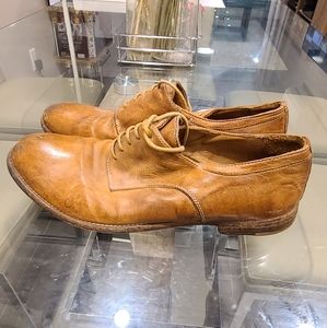 Officine Creative Mens brown 'distressed' shoes